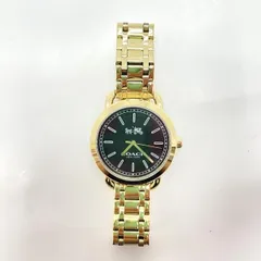 【中古】COACH 腕時計 クォーツ ステンレススチール ゴールド 箱無し[91]のサムネイル