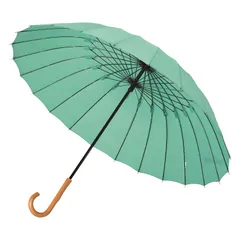 mabu マブ 長傘 雨傘 和傘 日傘 軽量 晴雨兼用 メンズ レディース 60cm 遮蔽率90％以上 UVカット 超軽量24本骨傘 江戸 SMV-4029、浅葱のサムネイル