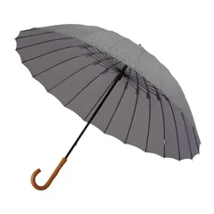 mabu マブ 長傘 雨傘 和傘 日傘 軽量 晴雨兼用 メンズ レディース 60cm 遮蔽率90％以上 UVカット 超軽量24本骨傘 江戸 SMV-4029、銀のサムネイル