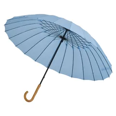 mabu マブ 長傘 雨傘 和傘 日傘 軽量 晴雨兼用 メンズ レディース 60cm 遮蔽率90％以上 UVカット 超軽量24本骨傘 江戸 SMV-4029、天青のサムネイル