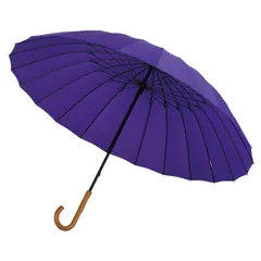 mabu マブ 長傘 雨傘 和傘 日傘 軽量 晴雨兼用 メンズ レディース 60cm 遮蔽率90％以上 UVカット 超軽量24本骨傘 江戸 SMV-4029、桔梗のサムネイル