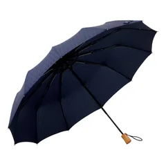 mabu マブ 折りたたみ傘 雨傘 和傘 日傘 軽量 晴雨兼用 メンズ レディース 55cm 遮蔽率90％以上 UVカット 12本骨 江戸 SMV-4054、藍のサムネイル
