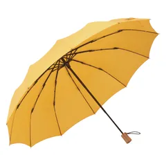 mabu マブ 折りたたみ傘 雨傘 日傘 晴雨兼用傘 メンズ レディース 55cm 軽量 遮熱 UVカット 遮光、山吹のサムネイル