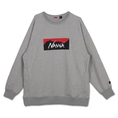 NANGA ナンガ スウェット トレーナー エコ ハイブリット ボックスロゴ メンズ ECO HYBRID BOX LOGO SWEATSHIRT NW2311-1F201、L.グレーのサムネイル