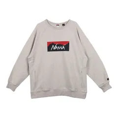 NANGA ナンガ スウェット トレーナー エコ ハイブリット ボックスロゴ メンズ ECO HYBRID BOX LOGO SWEATSHIRT NW2311-1F201、オートミールのサムネイル