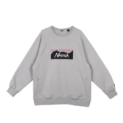 NANGA ナンガ スウェット トレーナー エコ ハイブリット ボックスロゴ メンズ ECO HYBRID BOX LOGO SWEATSHIRT NW2311-1F201、OATMEAL/PINKのサムネイル