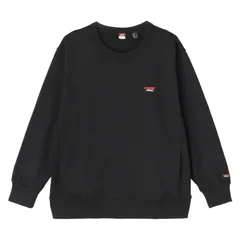 NANGA ナンガ スウェット トレーナー エコハイブリッド ミニボックスロゴ エンブロイダリー メンズ レディース NW2441-1F013-A、ピュアブラックのサムネイル