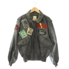 ヒューストン HOUSTON フライトジャケット CWU-36/P ワッペン ジップアップ L グレー /HK ■GY18のサムネイル