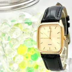 【新品電池】SEIKO セイコー SPIRIT スピリット メンズ 腕時計 ゴールド レクタンギュラー 5E31-5B50 560265 刻印あり 新品ベルトのサムネイル