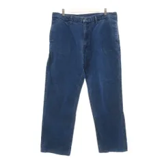 パパス Papas 大きいサイズ デニムパンツ ジーンズ ストレート XL インディゴブルー フルレングス /SX ■ECF006のサムネイル