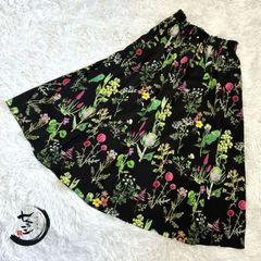 タグ付未使用】クレスピ リバティフレアスカート ボタニカル柄 花柄 38