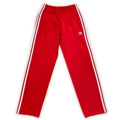 古着 adidas アディダス トラックパンツ EUROPA 刺繍 レッド - メルカリ