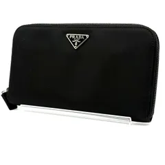 プラダ PRADA 長財布 ラウンドファスナー ナイロン ブラック 三角ロゴ トライアングルロゴ ロングウォレット ジップアラウンド メンズ レディース ユニセックス 人気 定番 軽量 大容量 小銭入れ ウォレット プレゼント ギフトのサムネイル