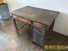 机 学習机 昭和レトロ 木製 アンティーク 古家具 作業台 のび太 - メルカリ