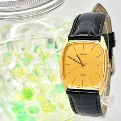 【新品電池】CITIZEN シチズン EXCEED エクシード メンズ 腕時計 ゴールド 薄型 4-798414 0100275 新品ベルトのサムネイル