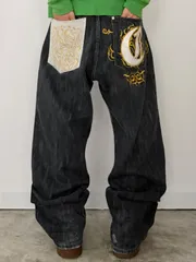 "COOGI"クージー　バックデザイン　デニムパンツ　ワイド　デザイン　刺繍　Bボーイ　ストリート　インポート　ドメス　vintage ヴィンテージ　90s 00sのサムネイル