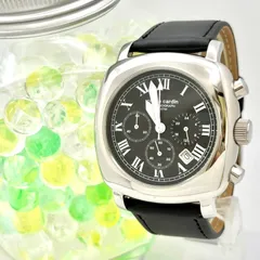 【新品電池】pierre cardin ピエールカルダン メンズ 腕時計 クロノグラフ シルバー ローマン 56501 新品ベルトのサムネイル