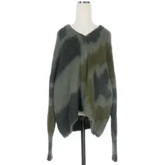 マメクロゴウチ  Mame Kurogouchi Origami Dyed Suri Alpaca Wool Knitted Cardigan ニットカーディガン セーター 長袖 1 カーキ 緑 MM23FW-KN026のサムネイル