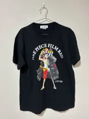 ☆255☆映画コラボTシャツ　ONEPIECE FILM RED ビッグTシャツ　ブラックXLのサムネイル