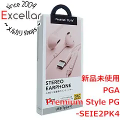 [bn:1] PGA　ステレオイヤホン Premium Style　PG-SEIE2PK4　ピンクのサムネイル