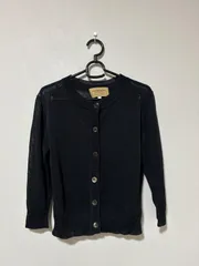 ☆260☆Barneys New York バーニーズニューヨークKIYOMI SAITO限定アイテム　クルーネックシアーリネンニットカーディガン　美品　サイズSのサムネイル