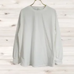 A1950 ショコラフィネローブ chocol raffine robe Tシャツ 長袖 ロンT(F) 白 無地 綿 Uネック ノーカラーのサムネイル
