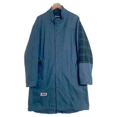 EXAMPLE エグザンプル E-51 DENIM MOD COAT デニム モッズコート ライトブルー Size XLのサムネイル