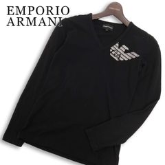 エンポリオ アルマーニ ラインストーン イーグル ストレッチ 長袖 T