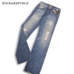 Y2K 【新品 USA製】 ROCK&REPUBLIC ロック&リパブリック ダメージ加工★ ローライズ デニム パンツ ジーンズ Sz.29 メンズのサムネイル