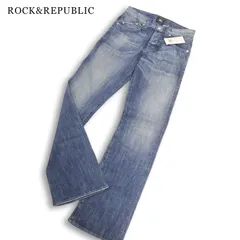 【新品 未使用 Y2K】 ROCK&REPUBLIC ロックアンドリパブリック USA製 ローライズ ブーツカット デニム パンツ Sz.31 メンズのサムネイル