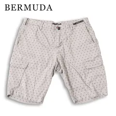 PT01 ピーティーゼロウーノ 春夏 HIGH-TECH★ 総柄 ストレッチ BERMUDA バミューダ カーゴ ショート パンツ Sz.50　メンズのサムネイル