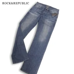 【新品 USA製】 ROCK&REPUBLIC ロックアンドリパブリック USED加工★フラップポケット デニム パンツ ジーンズ Sz.33 メンズのサムネイル