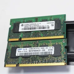 DDR2 ノートPC用メモリ 256MB/512MB 2枚セット 計768MBのサムネイル
