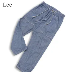 Lee リー 春夏 コットン100％★ 【LM5930】  シャンブレー イージー ベイカー クロップド パンツ Sz.S メンズ アメカジのサムネイル