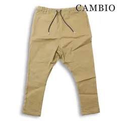 CAMBIO カンビオ 通年★ レーヨン混 ストレッチ スリム サルエル ジョガー イージー パンツ Sz.L メンズ  ベージュのサムネイル