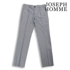 JOSEPH HOMME ジョセフ オム 通年★ スリム メランジ マイクロチェック ストレート スラックス パンツ Sz.46 メンズ 灰のサムネイル
