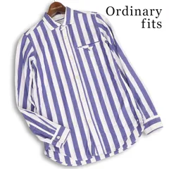 Ordinary fits オーディナリーフィッツ 通年★ 長袖 ストライプ シャツ 日本製 Sz.0 レディースのサムネイル
