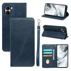 【新品】 iCarez ZTE Nubia S2 A504ZT 用 ケース 手帳型 ? ?[2026新デザイン]? PUレザー TPU 耐衝撃 防塵 マグネット式 スタンド機能 携帯ケース カードポケット3枚収納 6.7インチ スマホケース (ブルー) 0のサムネイル