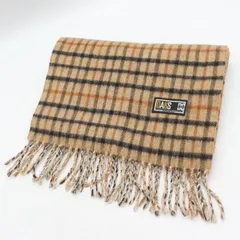 ダックス マフラー ブランド チェック柄 カシミヤ混 メンズ ブラウン DAKS 【中古】のサムネイル