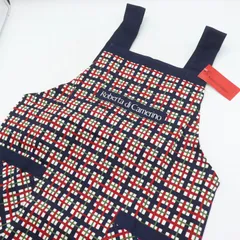 ロベルタ・ディ・カメリーノ エプロン チェック柄 ブランド 未使用品 レディース ネイビー Roberta di Camerinoのサムネイル