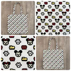 ★ディズニーシー限定★ ミッキー ミニー モノグラム トートバッグ Disney BAPE Bag a bathing ape エイプ ベイプ ディズニー バッグ y46のサムネイル