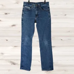 B2515 ネイビー NAVY デニム ジーンズ ジーパン(28) 青 綿のサムネイル