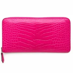 HERMES 新品に近い 【ワケあり】アザップアリゲーター【◻︎R刻印】クロコダイル ピンクのサムネイル
