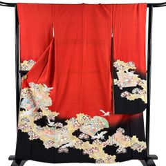 振袖 帯セット】 【美品 未仕立て】振袖 豪華金彩 菊文様 袋帯セット 