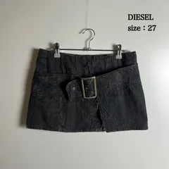 DIESEL 00s y2k gals archive grunge plaid mini skirt 27 ディーゼル 黒タグ グランジチェック ミニスカート デカバングル レア 平成 ギャル アーカイブ ※内タグ欠損のサムネイル