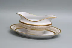 LIMOGES　リモージュ　ベルナルド　グレビボート　ソース入れ　白磁　金彩のサムネイル