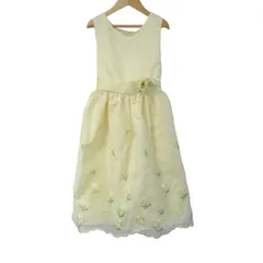 マザウェイズ ワンピース トップス ノースリーブ ドレス プリンセス 未使用品 キッズ 女の子用 140サイズ イエロー motherwaysのサムネイル