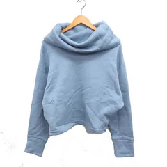 ユナイテッドアローズ UNITED ARROWS AEWEN MATOPH オフタートルネック トレーナー 無地 裏起毛 無地 コットン 綿 サックスブルー 青 /FT43のサムネイル
