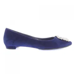マノロブラニク MANOLO BLAHNIK HANGISIFLAT ベロア フラットシューズのサムネイル