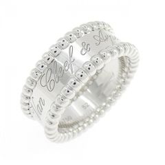 Van Cleef & Arpels ペルレ シニアチュール リングWG 49号 - メルカリ